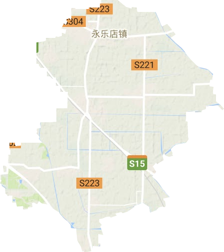 永乐店镇地形图