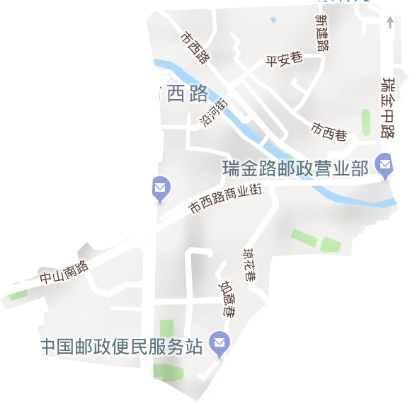 市西社区服务中心地形图