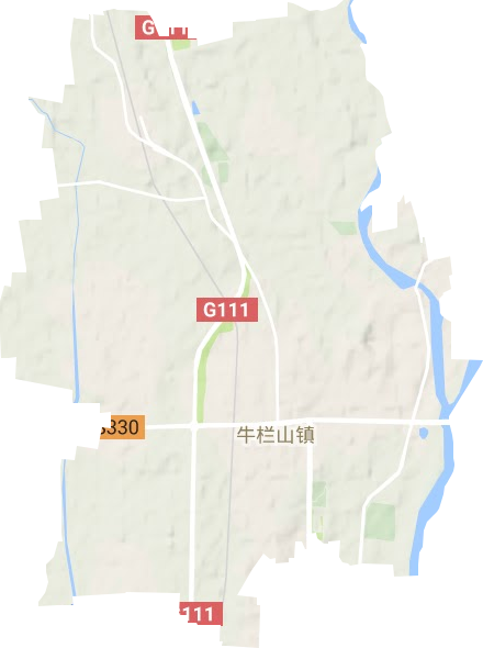 牛栏山地区办事处地形图
