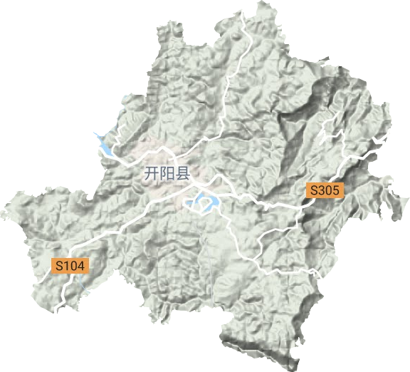 城关镇地形图