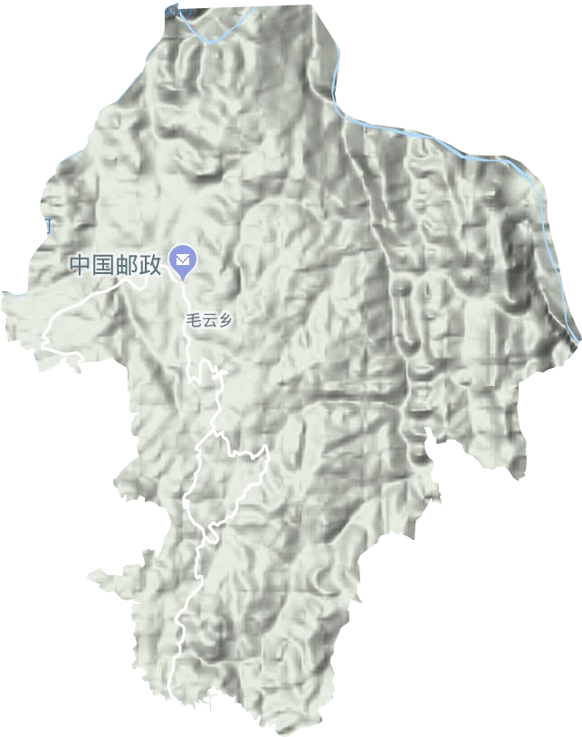 毛云乡地形图