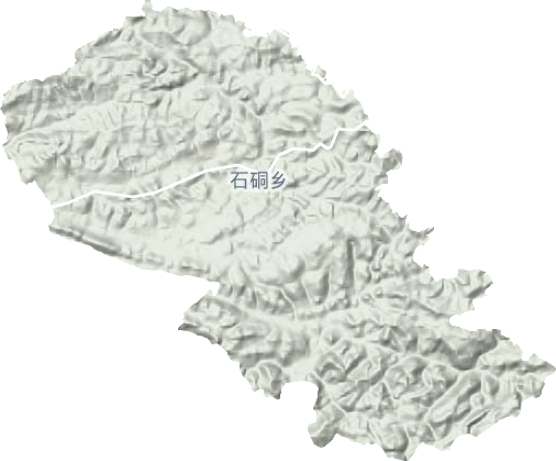 石硐镇地形图