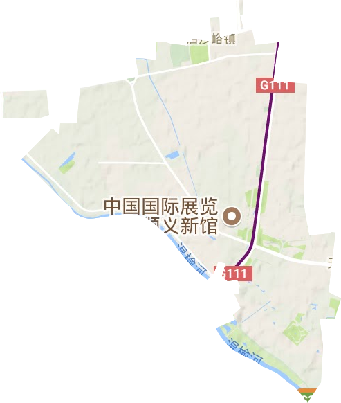 空港街道地形图