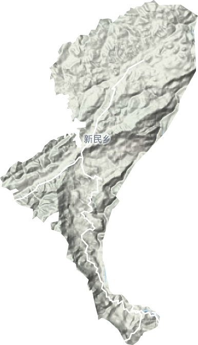新民镇地形图