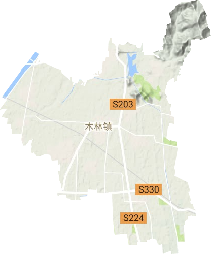 木林镇地形图