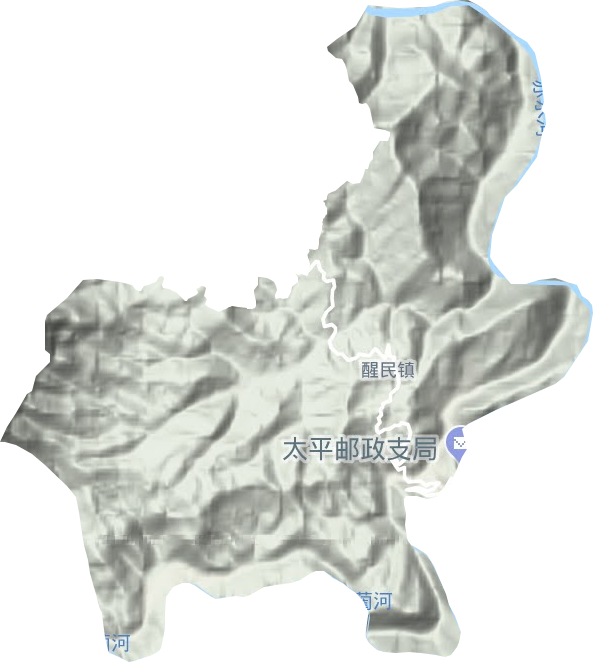 醒民镇地形图