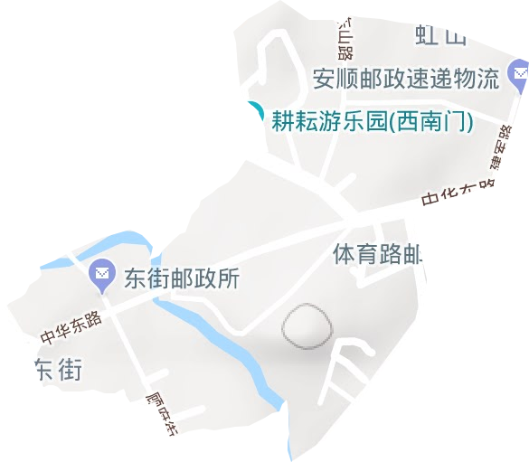 东街街道地形图