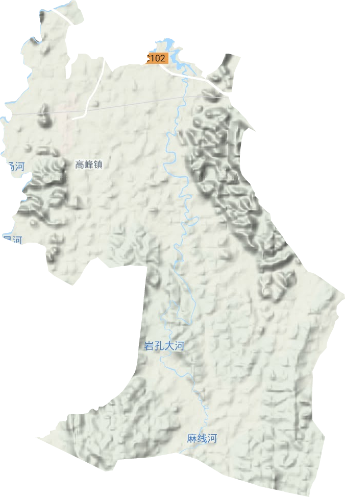 高峰镇地形图