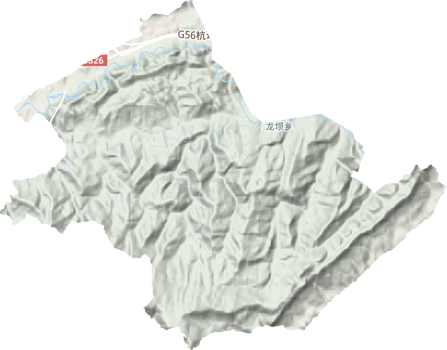 五龙街道地形图