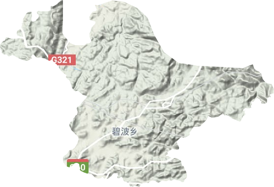 碧波镇地形图
