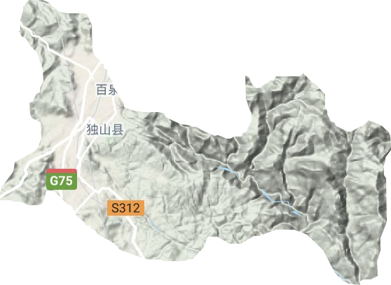 城关镇地形图