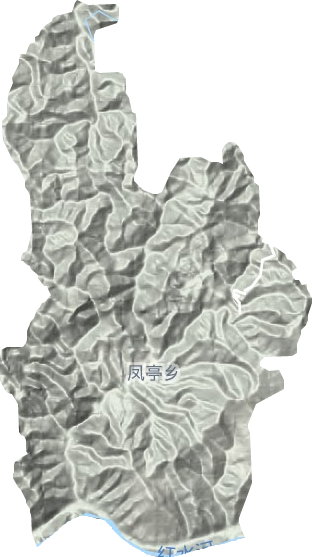 凤亭乡地形图
