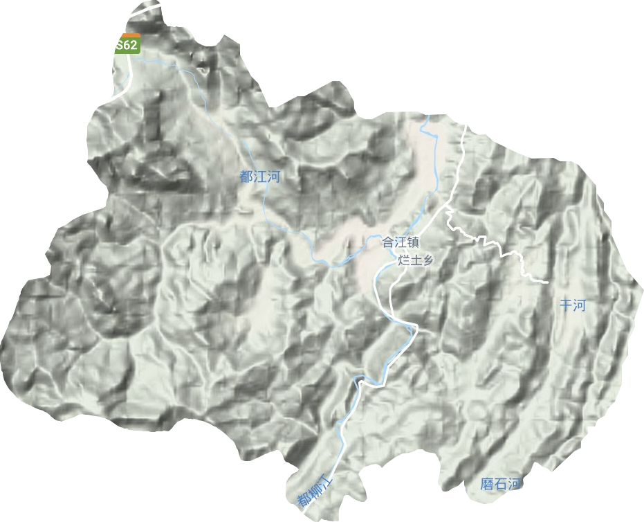 烂土乡地形图