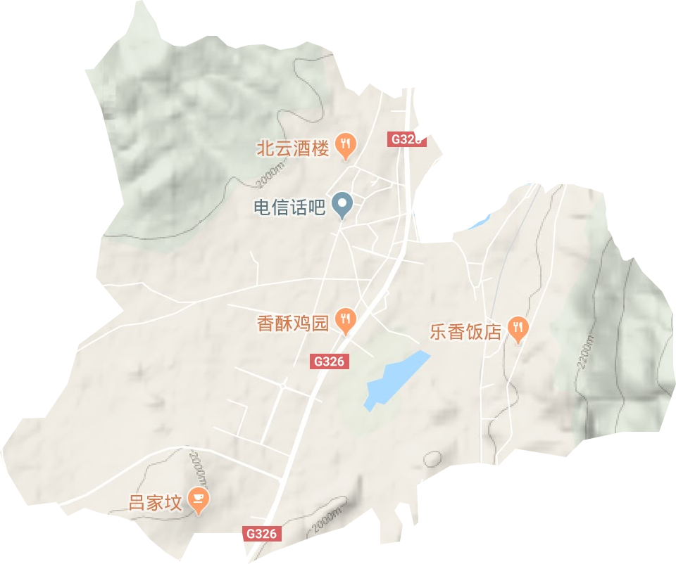虹桥街道地形图