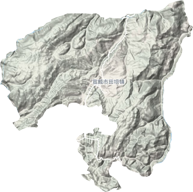 田坝镇地形图