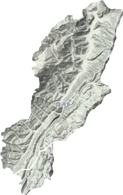 盘河镇地形图