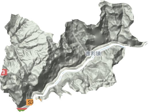 吉利镇地形图