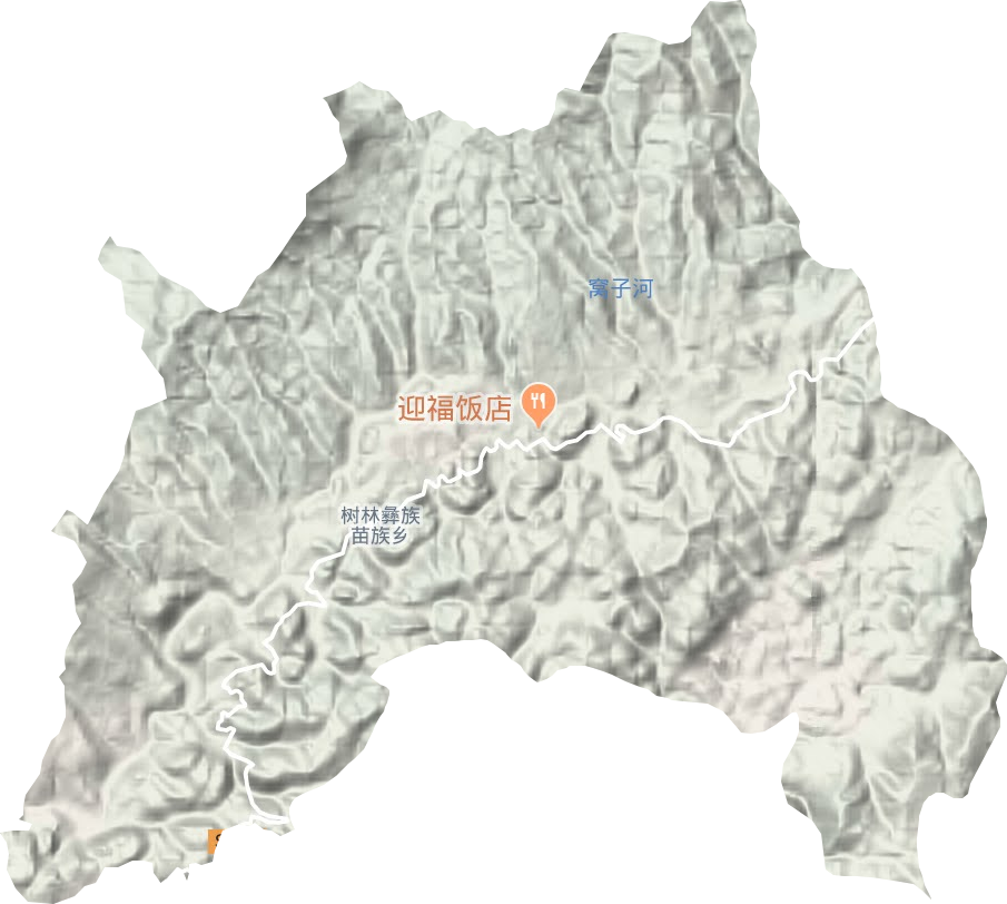 树林彝族苗族乡地形图