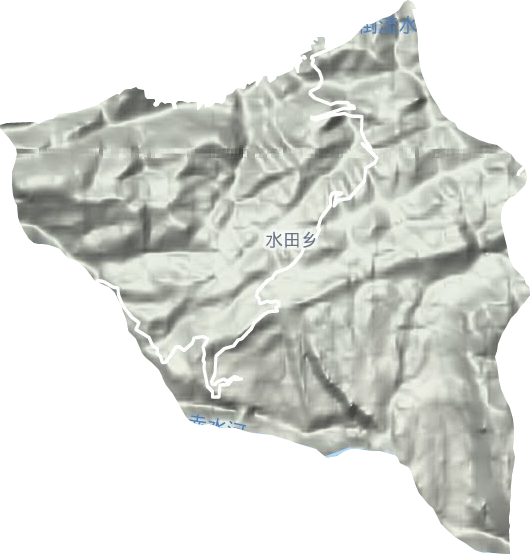 水田镇地形图
