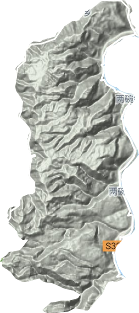 两碗镇地形图