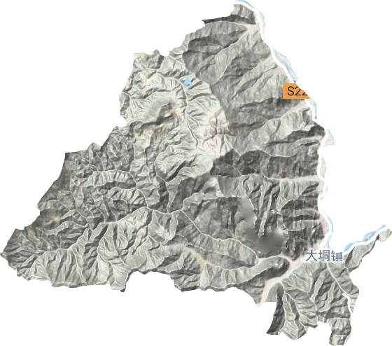石鼓镇地形图