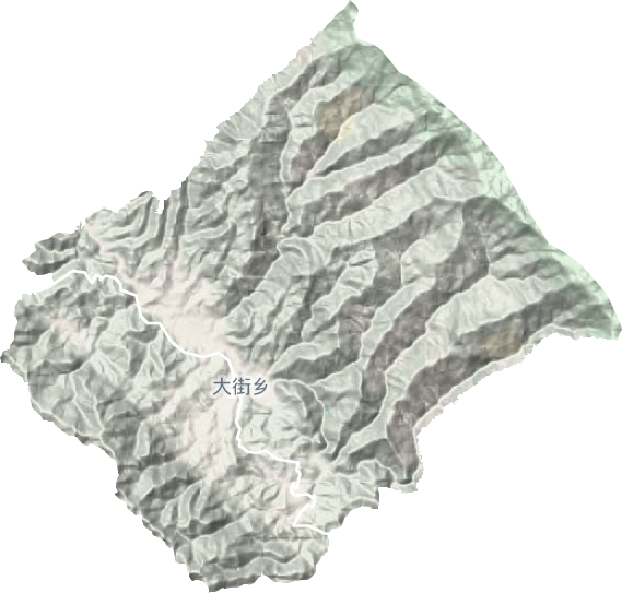 大街镇地形图