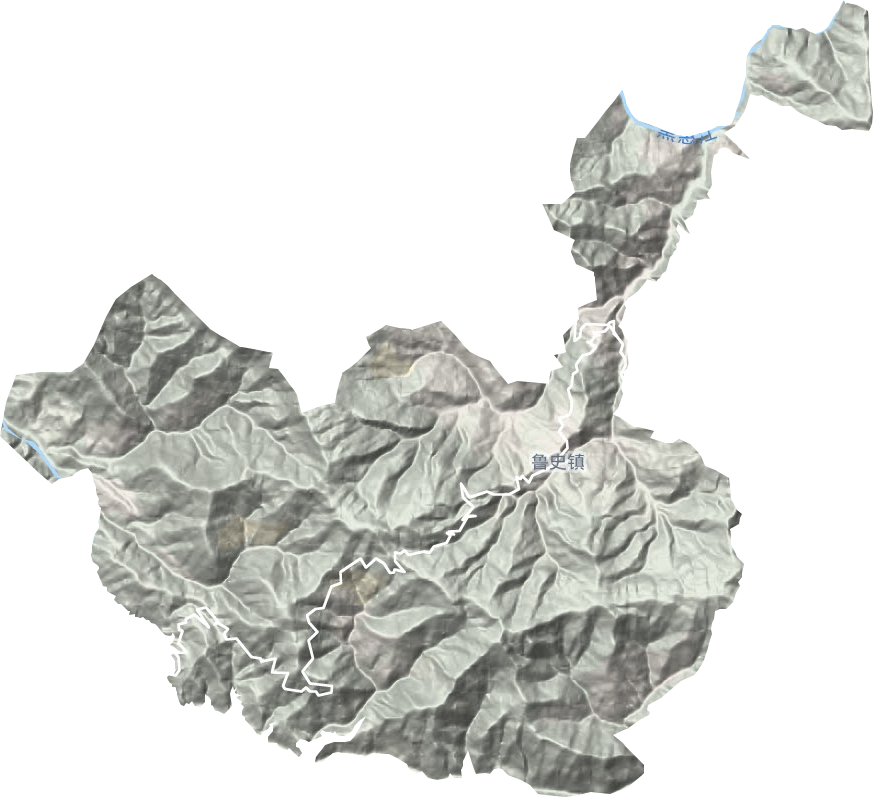 鲁史镇地形图