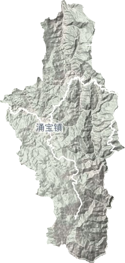 涌宝镇地形图