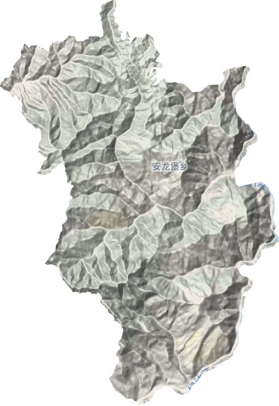 安龙堡乡地形图