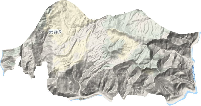 姜驿乡地形图