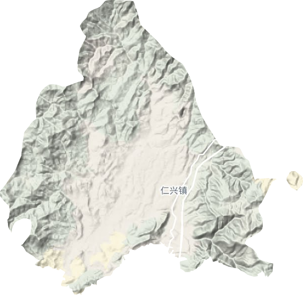 仁兴镇地形图