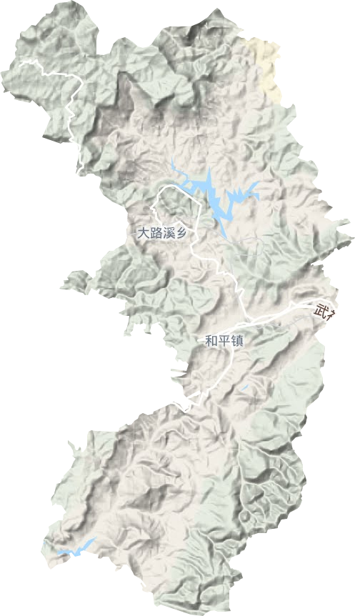 和平镇地形图