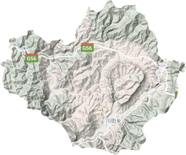 恐龙山镇地形图