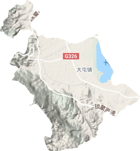 大屯镇地形图