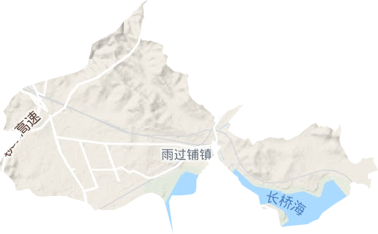 雨过铺镇地形图
