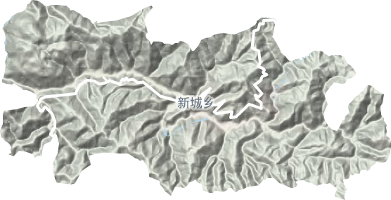 新城乡地形图