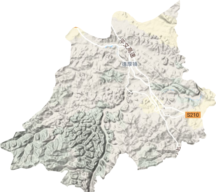 德厚镇地形图