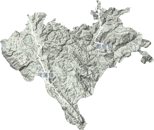 田蓬镇地形图