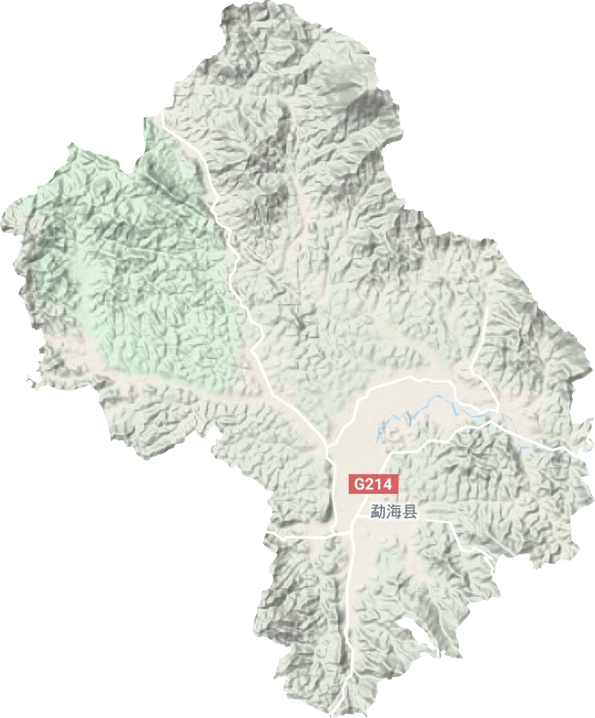 勐海镇地形图
