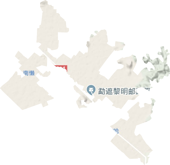 黎明农场地形图