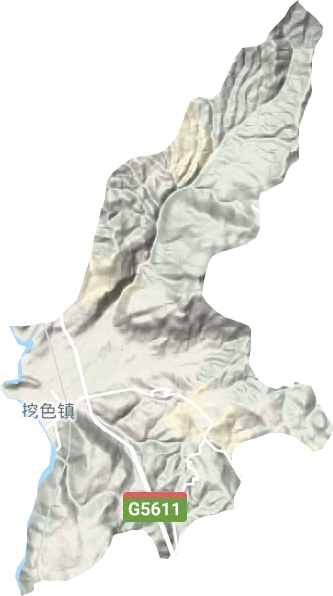 挖色镇地形图