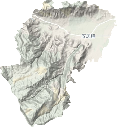 宾居镇地形图