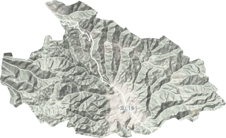 龙门乡地形图