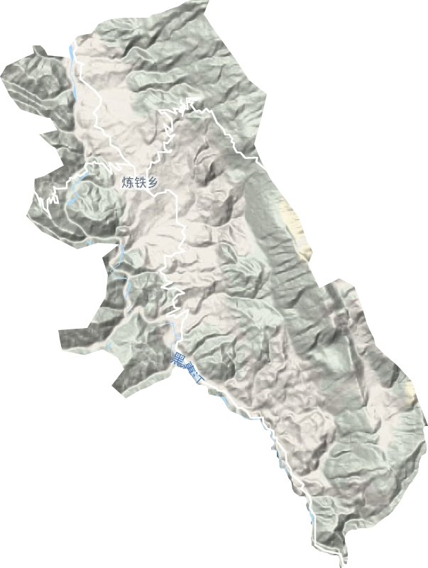 炼铁乡地形图