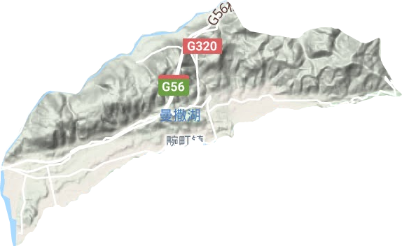 畹町镇地形图