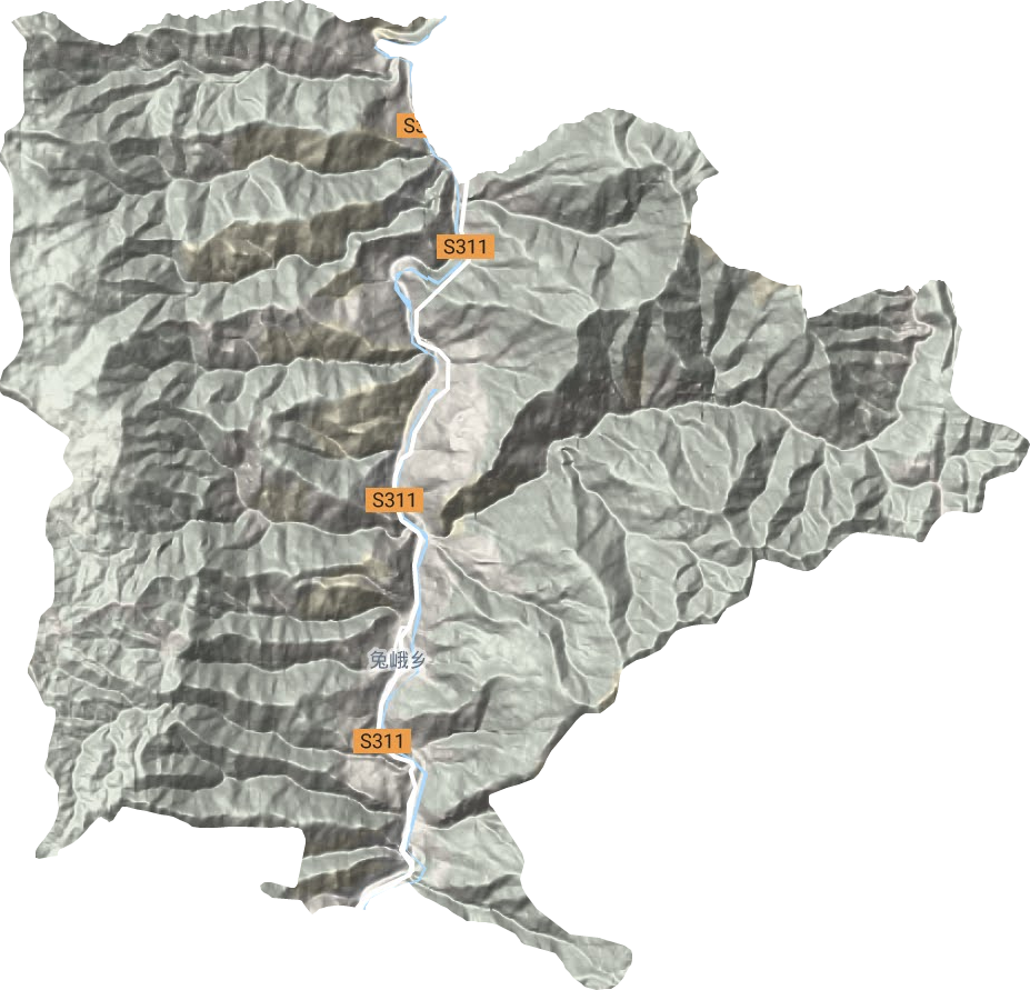 兔峨乡地形图