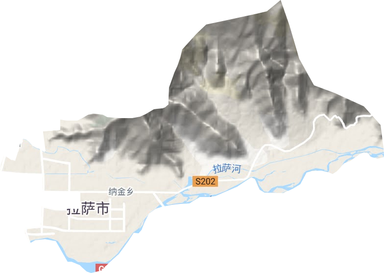 纳金乡地形图