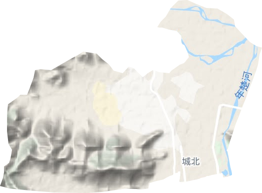 城北办事处地形图