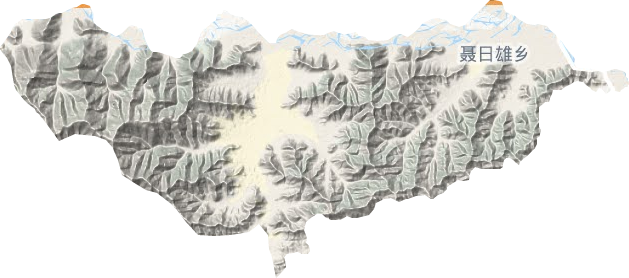 聂日雄乡地形图