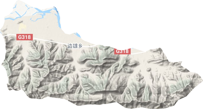 边雄乡地形图